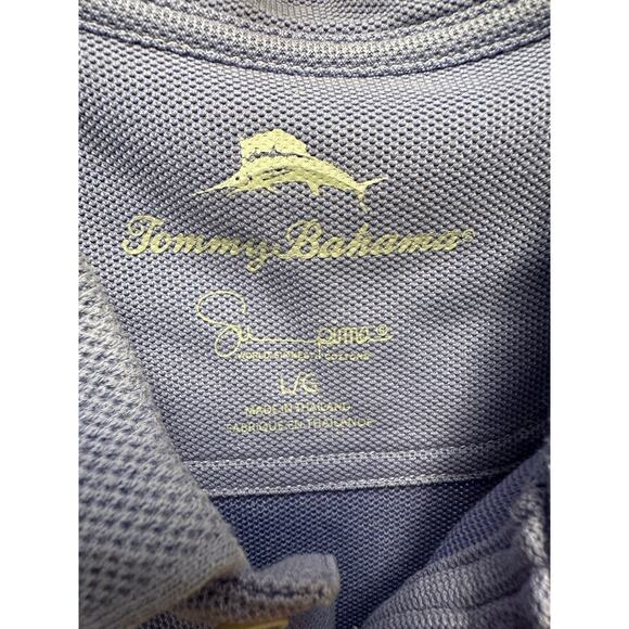 Tommy Bahama Men's IslandZone® Pique Emfielder 2.0 Polo Lavender Sz Large - Picture 5 of 5
